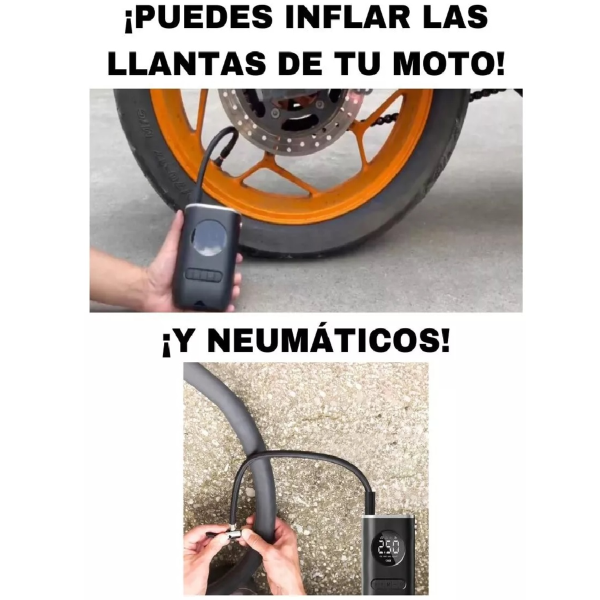 Inflador De Llantas Portable Compresor