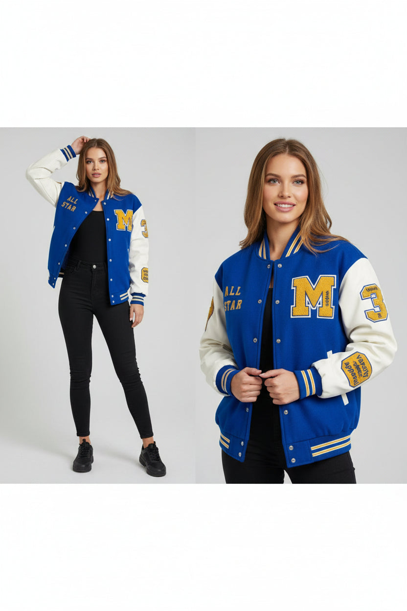 Chaqueta Beisbolera Mujer Algodón – 10 Colores S-XL | Envío Gratis Colombia