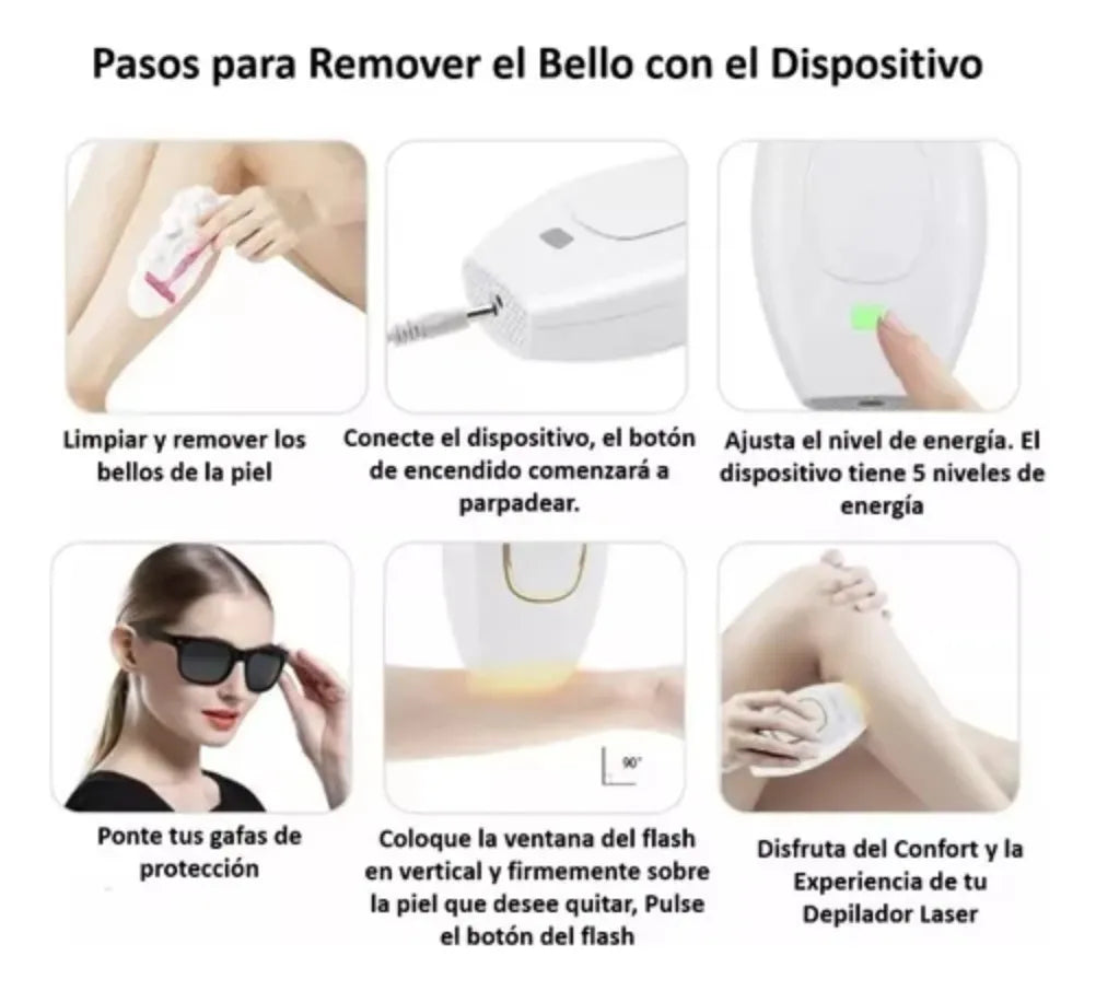 Depilador Láser IPL Permanente – Depilación Definitiva en Casa