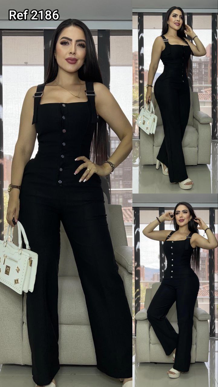 Enterizo Slim Fit Con Botones