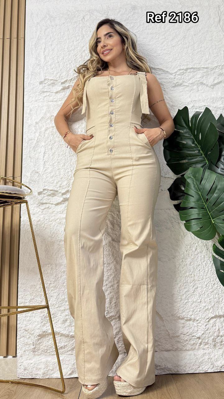Enterizo Slim Fit Con Botones