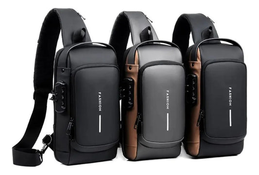 Bolso Bandolera Antirrobo Hombre – Impermeable y USB | Vex-a