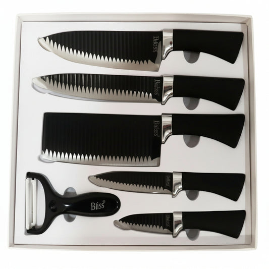 Juego Set De Cuchillos Lujo 6 Piezas