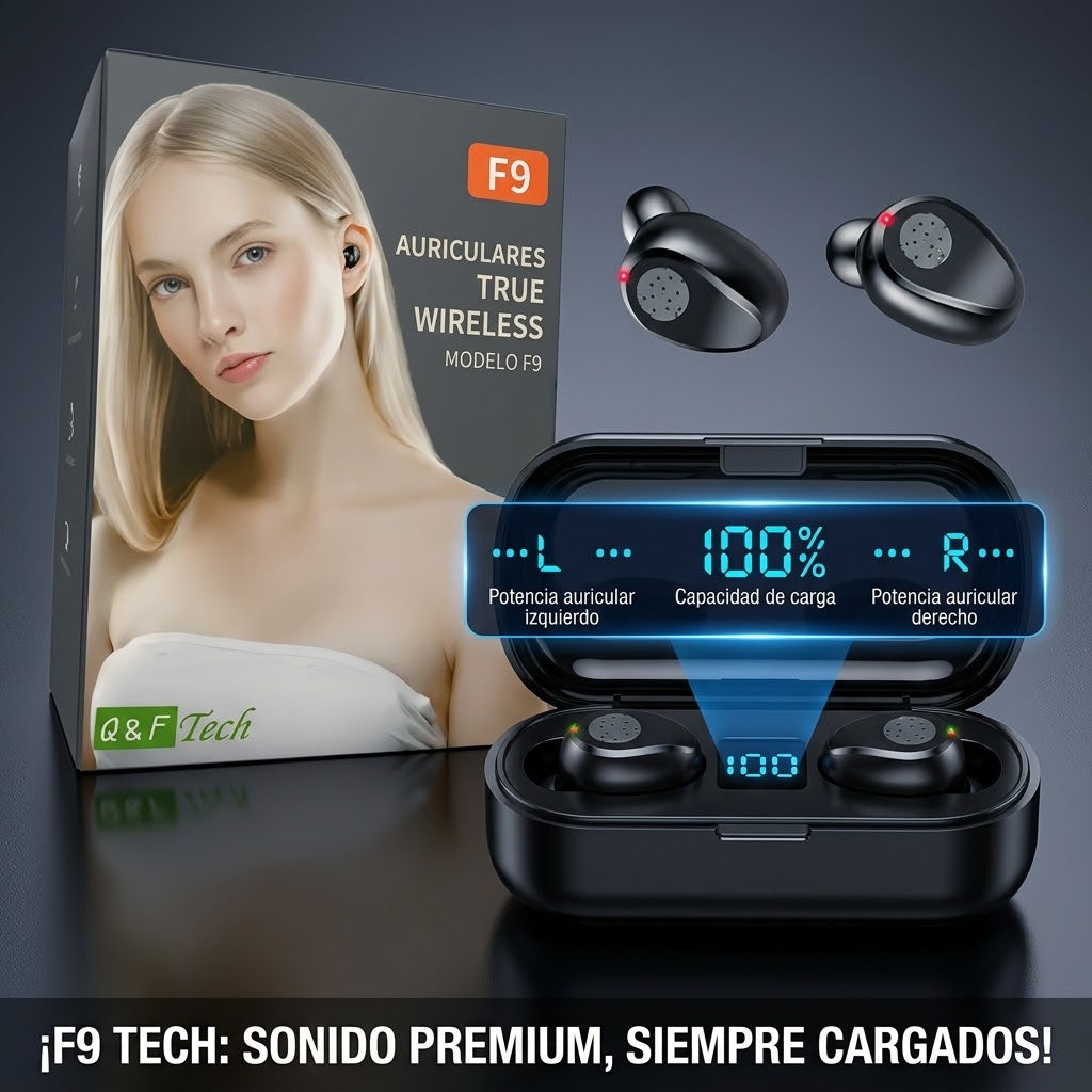 Audifonos F9 Power Band Con Power Bank
